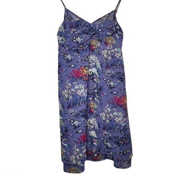 American Eagle Floral Mini Dress‎ Womens Size 4 Sleeveless Multicolor - Picture 1 of 6
